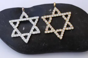 OPAL STAR OF David Necklace