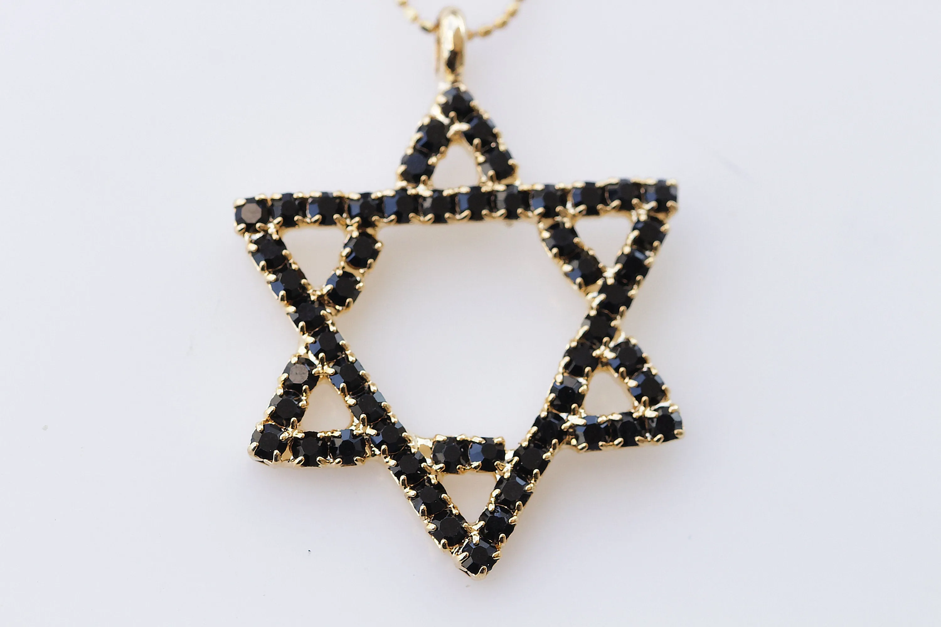 OPAL STAR OF David Necklace