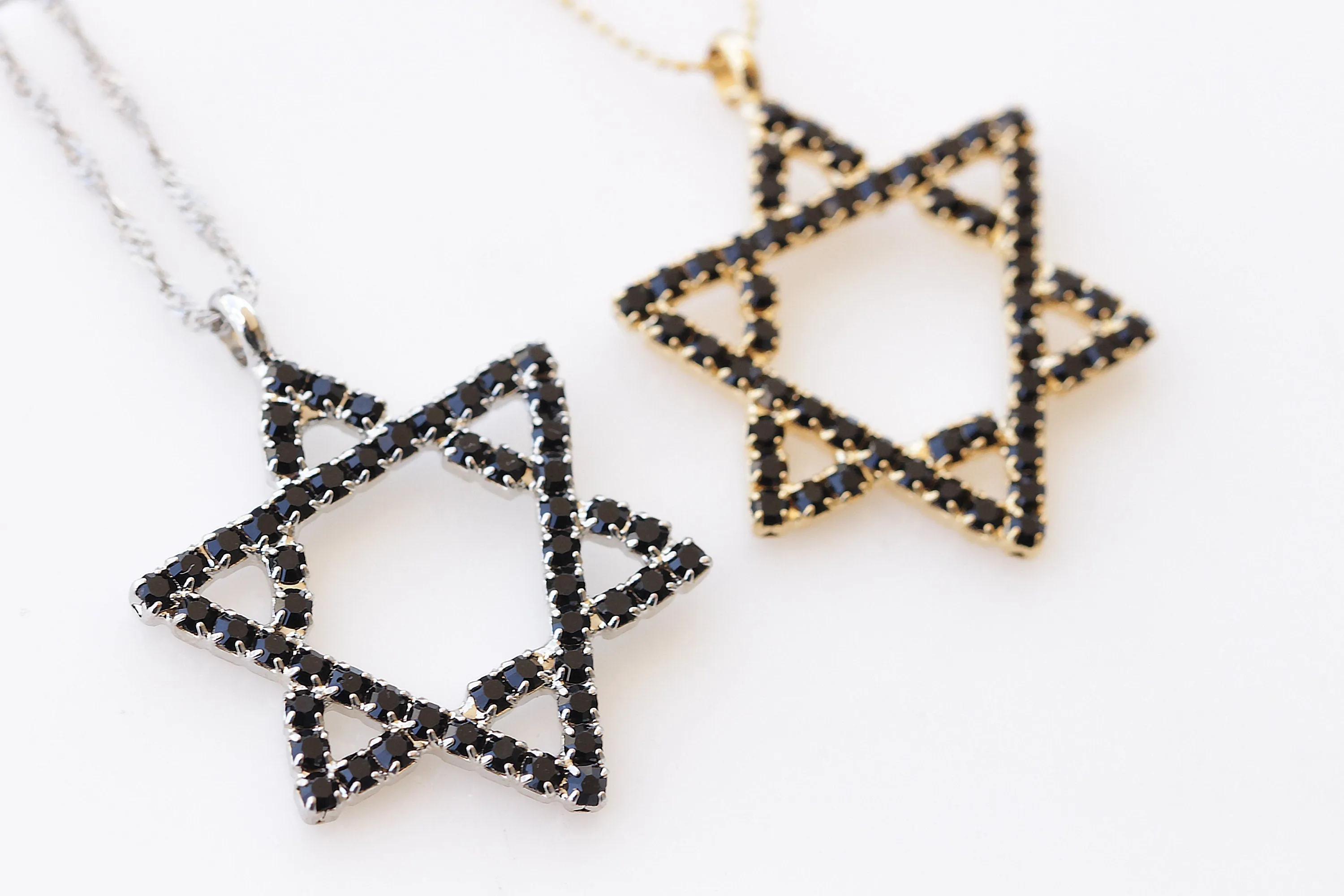 OPAL STAR OF David Necklace