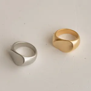 Plain Gold Sovereign Ring