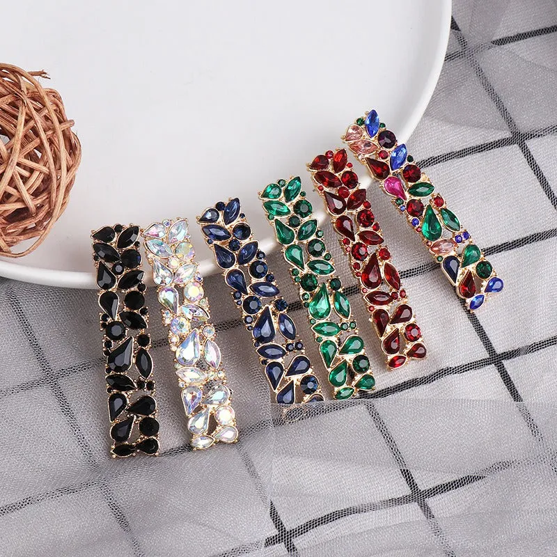 Pre Order:  Retro Geometric Rhinestone Earrings