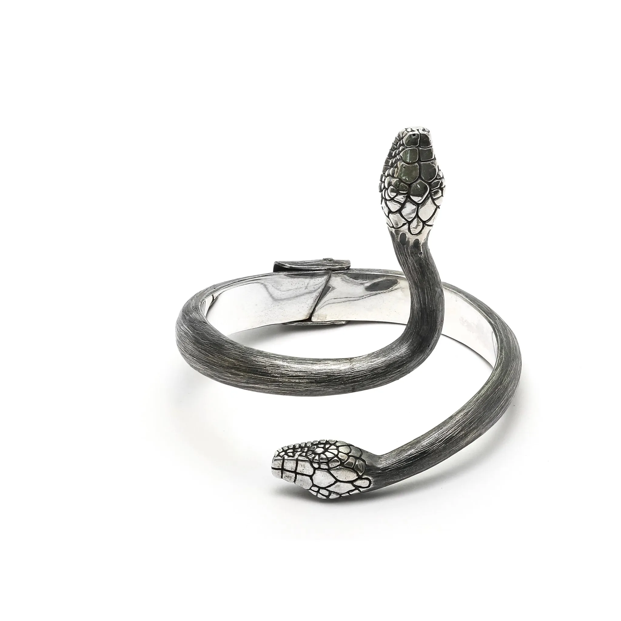 Serpentine Form Hinged Bracelet