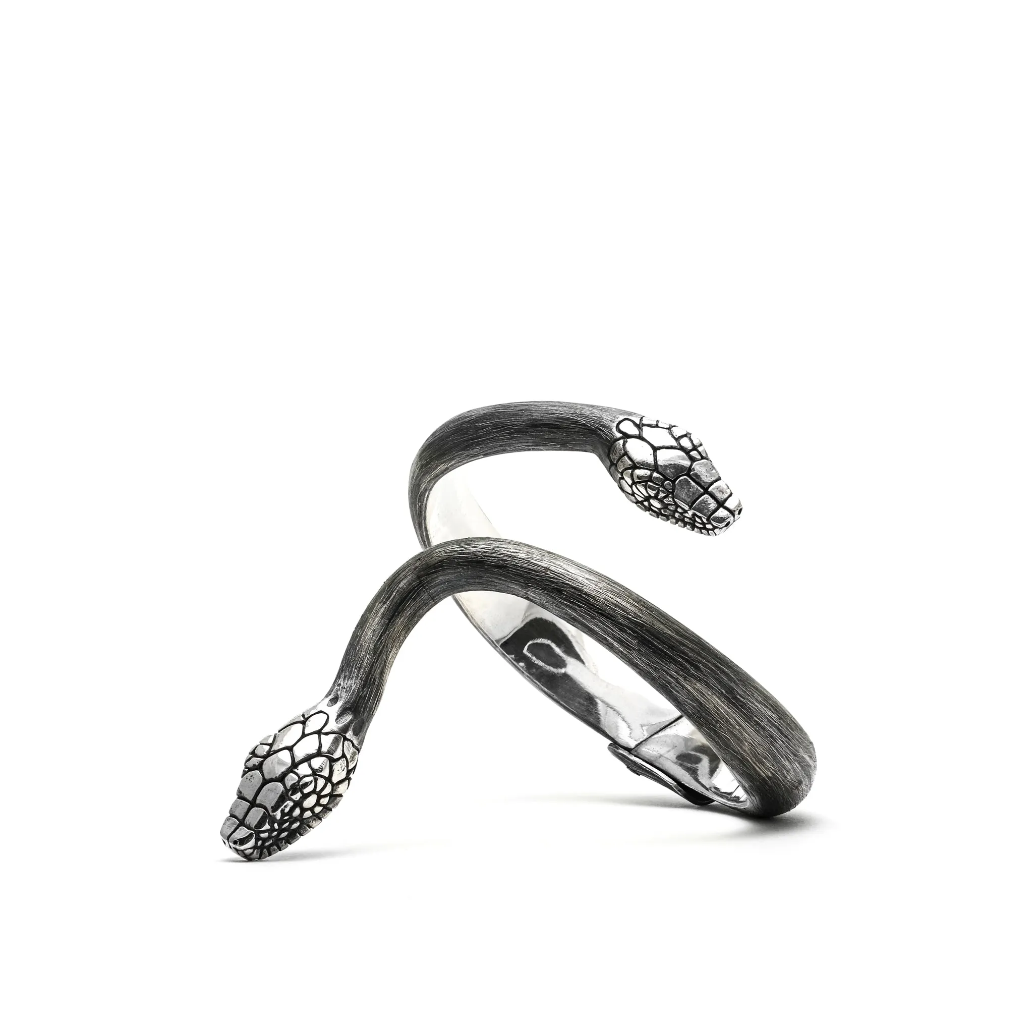 Serpentine Form Hinged Bracelet