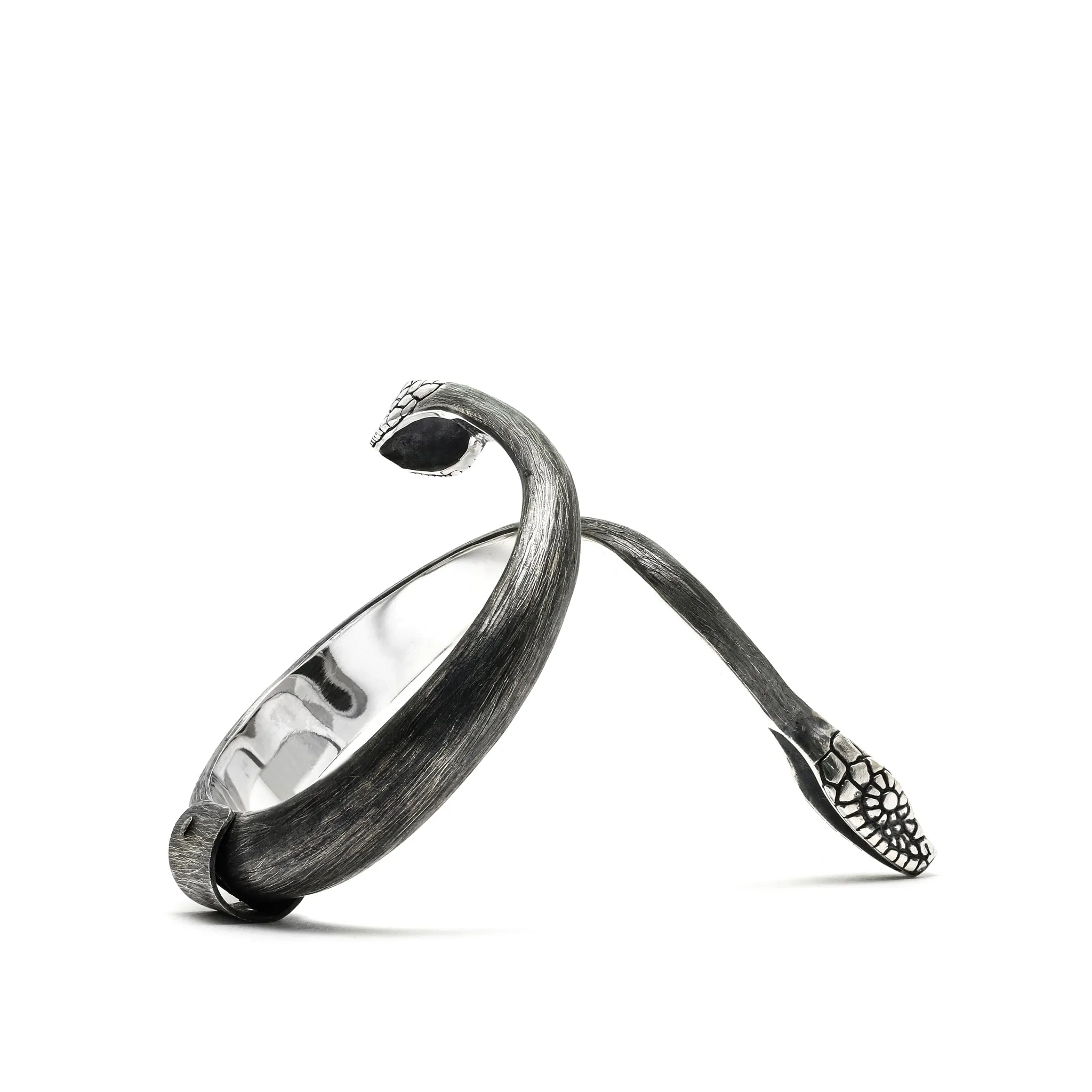 Serpentine Form Hinged Bracelet