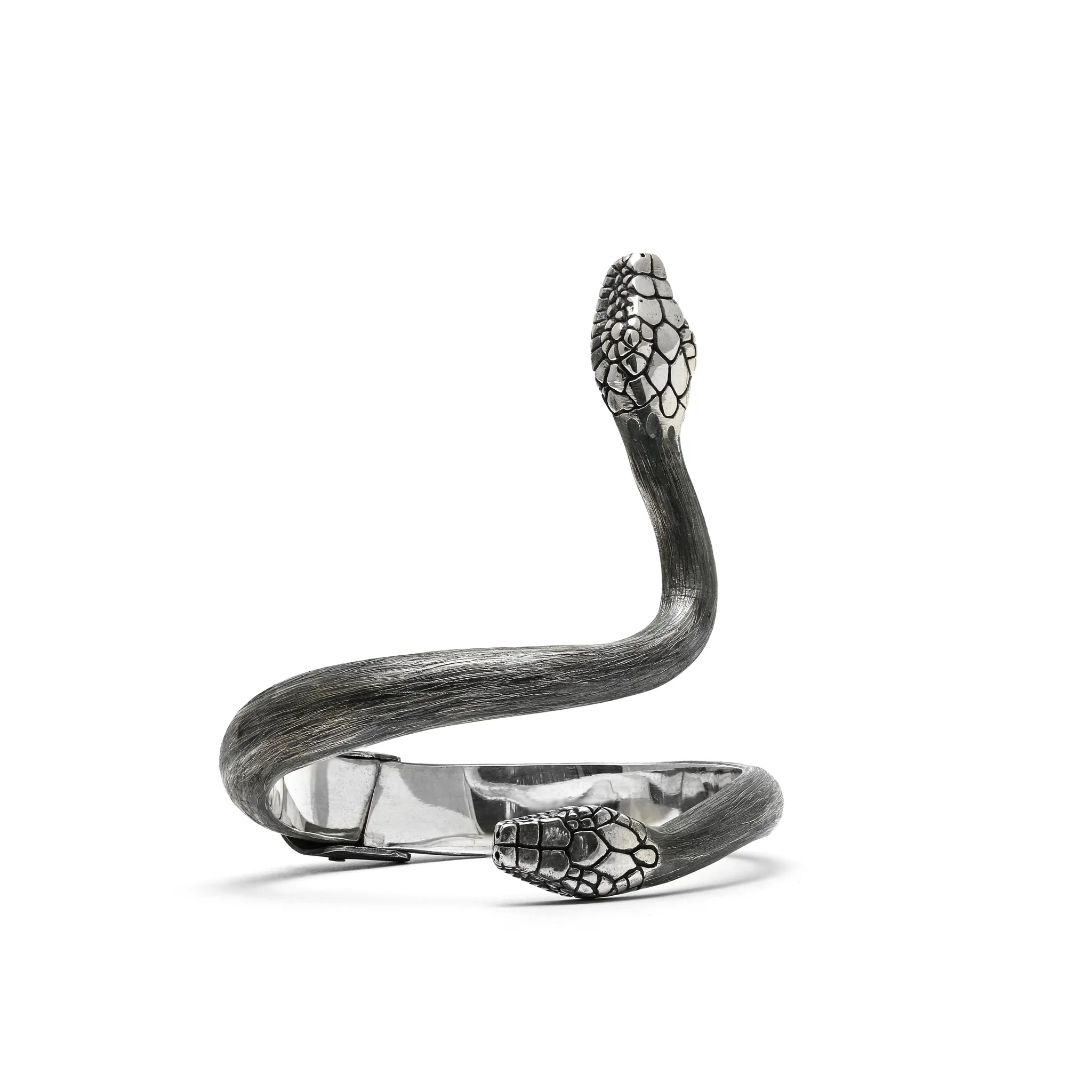 Serpentine Form Hinged Bracelet