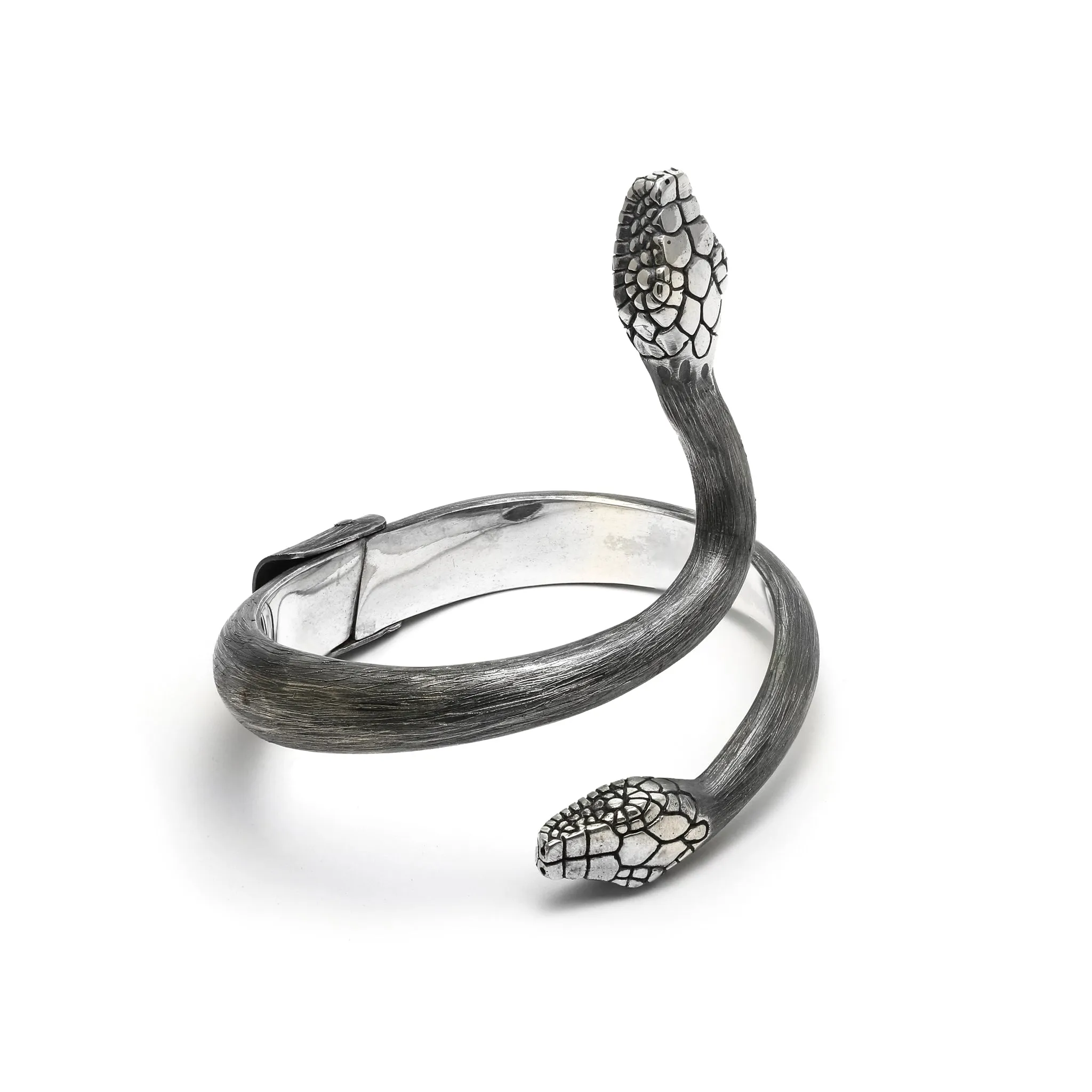 Serpentine Form Hinged Bracelet