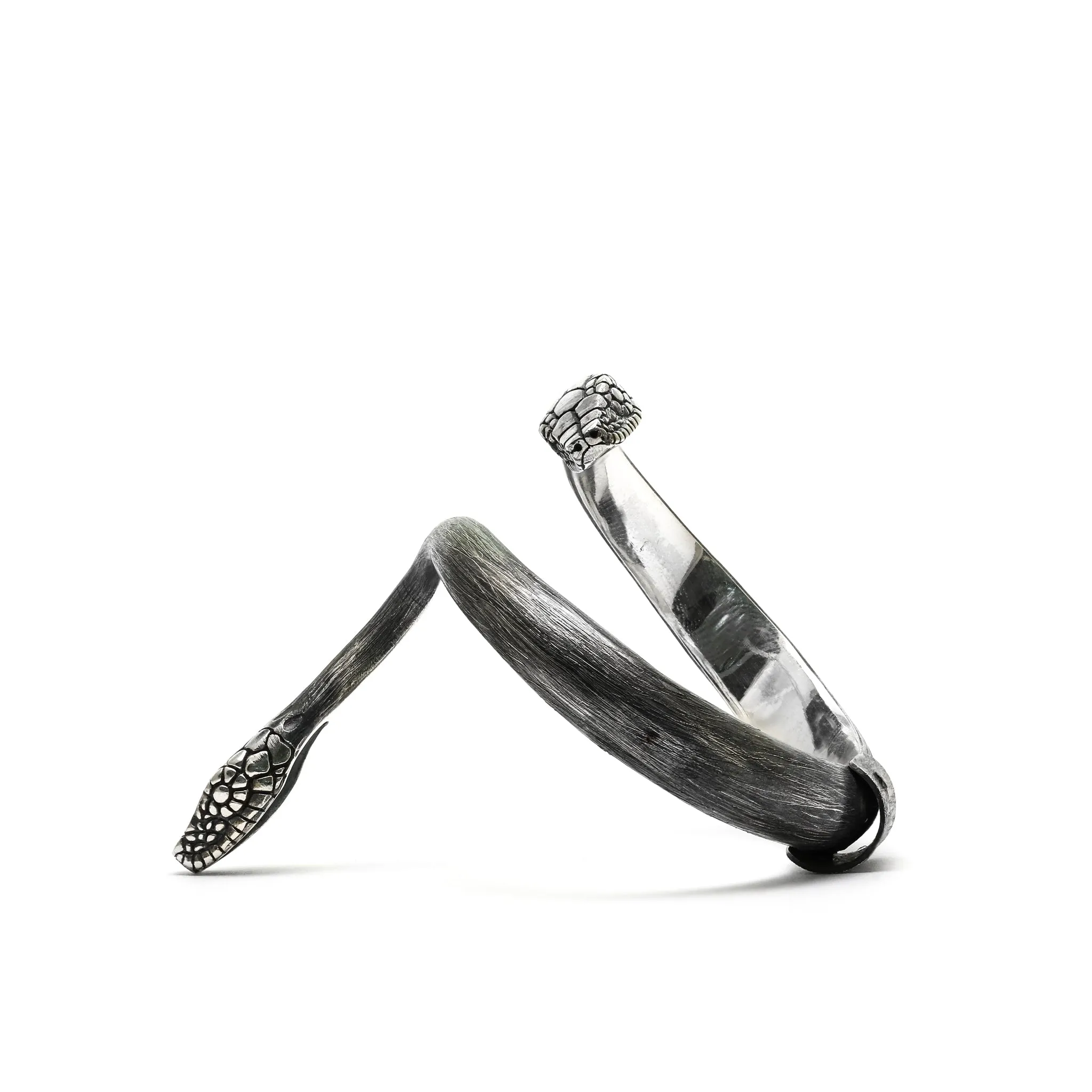 Serpentine Form Hinged Bracelet