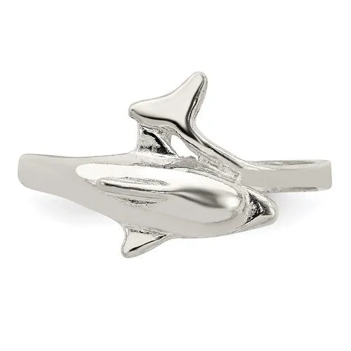 Sterling Silver Dolphin Ring