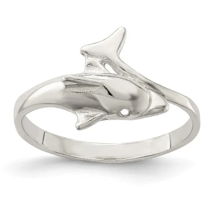 Sterling Silver Dolphin Ring