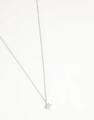 Sterling Silver Starburst Necklace