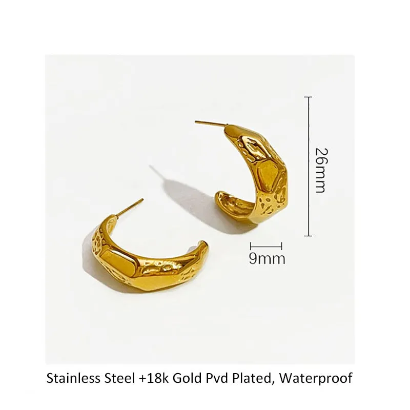 TEEK - Bold Thick Hoop Earrings