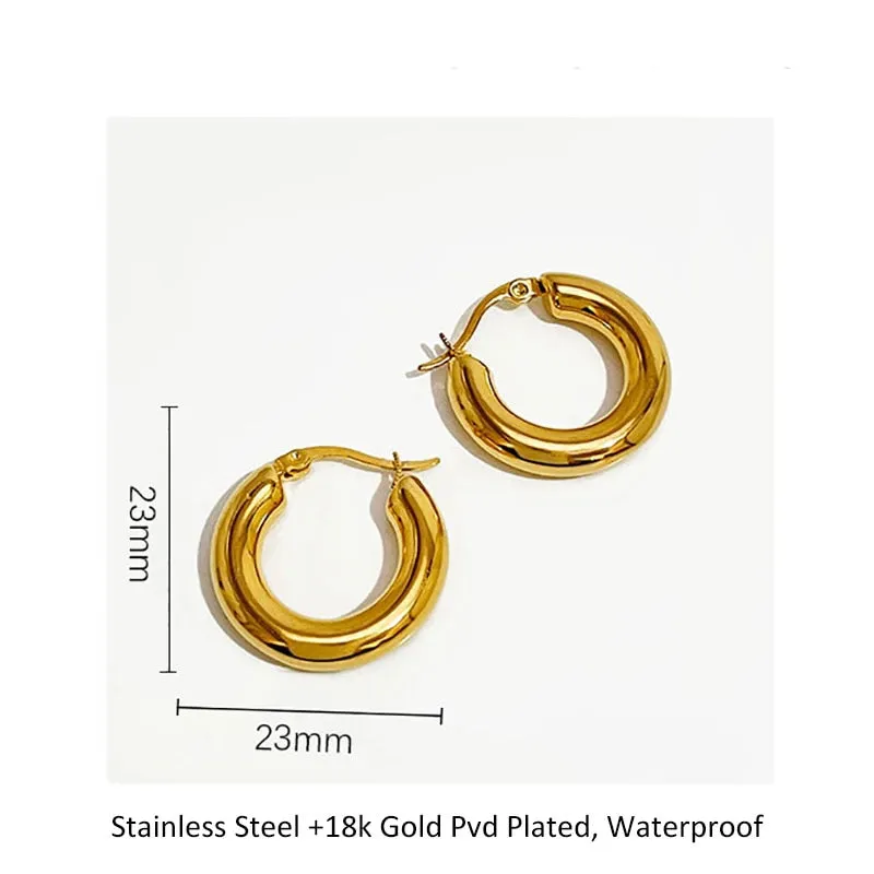 TEEK - Bold Thick Hoop Earrings