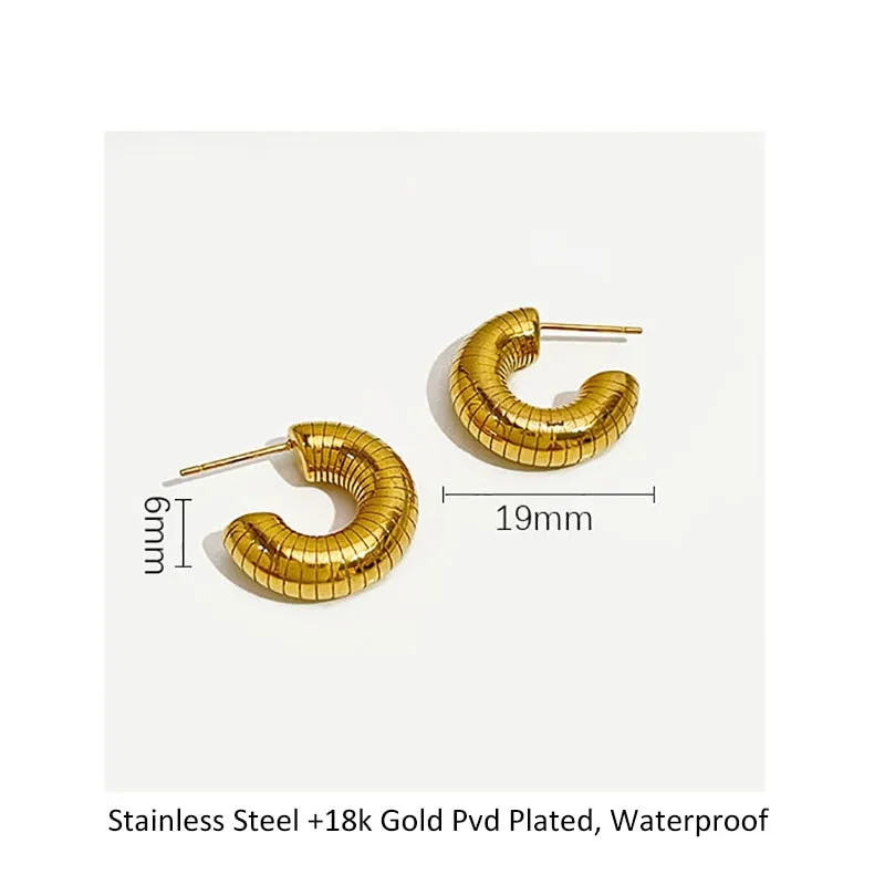 TEEK - Bold Thick Hoop Earrings