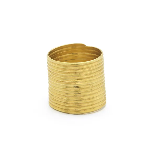 Thread Ring Plain Gold