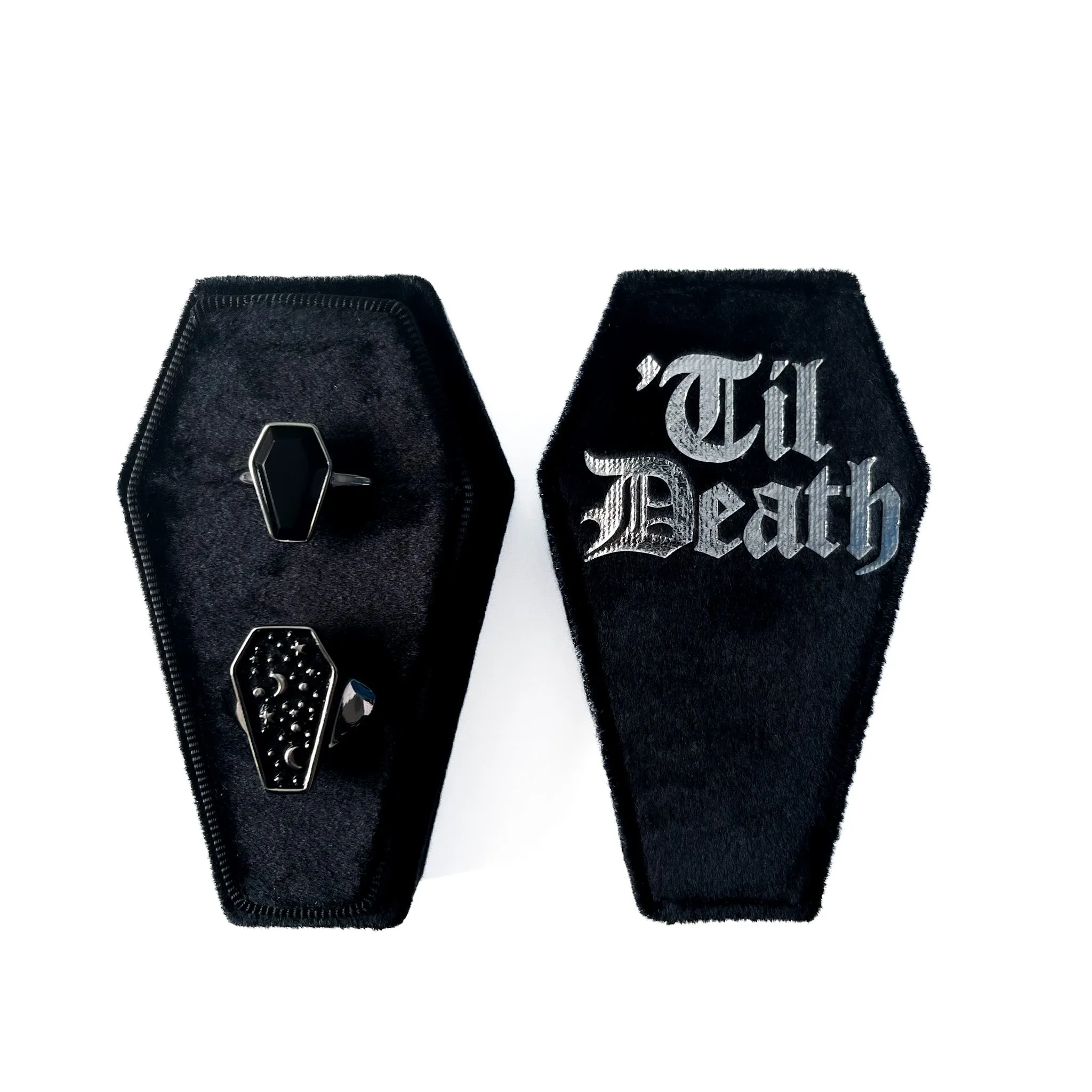 Til Death Coffin Engagement Ring Box